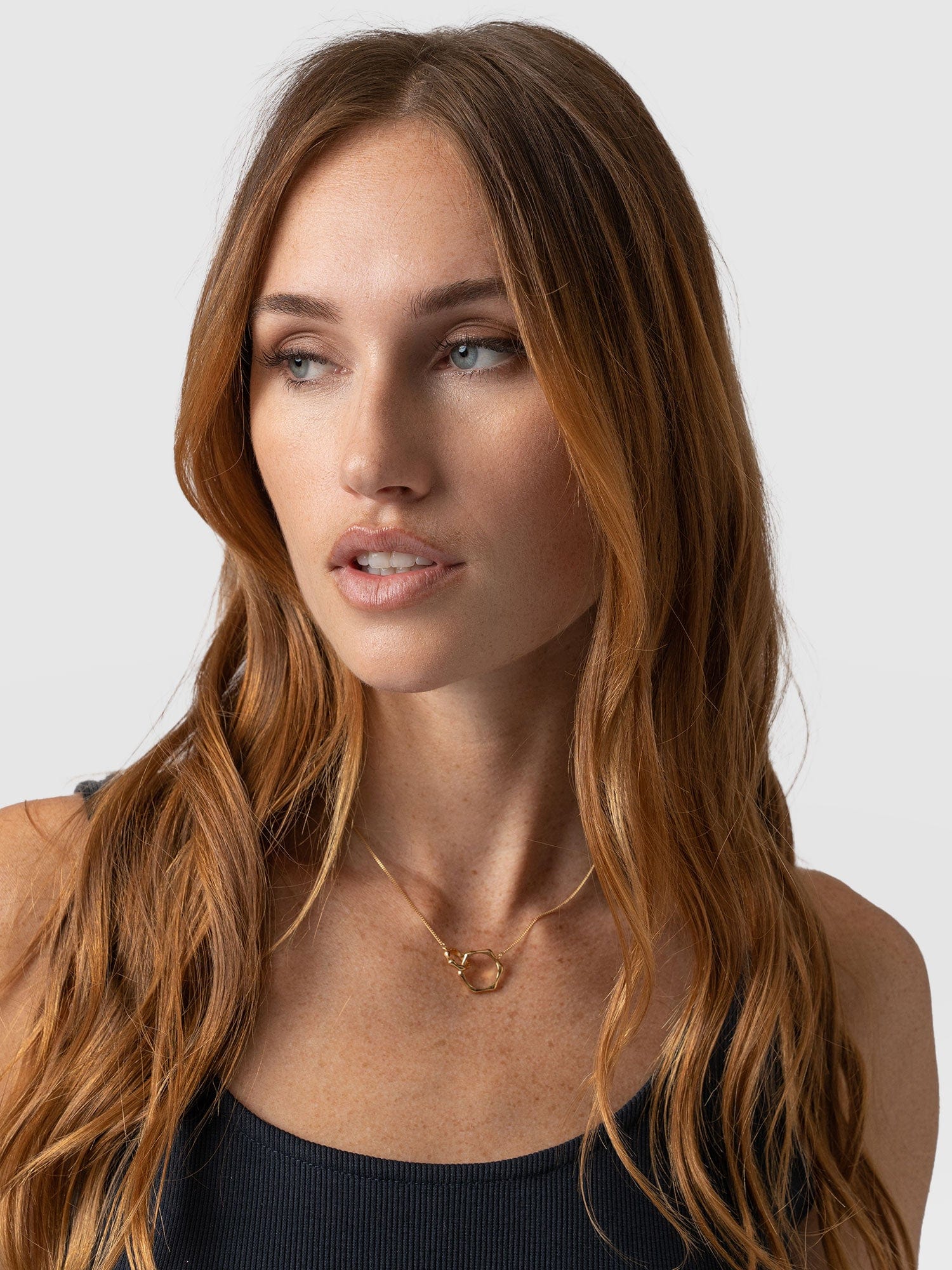 Bamboo Charm Necklace Gold - Women's Jewellery | Saint + Sofia® USA
